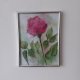 Akwarela "Różyczka" w ramce 15*20 cm