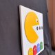 Obraz 3D relief ręcznie robiony i malowany PAC-MAN