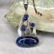 Naszyjnik z lapis lazuli w ogniu - płomień elegancji a1133