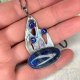 Naszyjnik z lapis lazuli w ogniu - płomień elegancji a1133