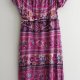 Zara Sukienka Boho styl Hippie Sukienka Vintage z dżerseju