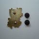 PIN PRZYPINKA BROSZKA KOTEK W KWIATACH