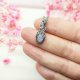 Naszyjnik Kamień Księżycowy Mini stal chirurgiczna wisiorek handmade wirewrapping