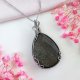 Naszyjnik Jaspis stal chirurgiczna wisiorek handmade wirewrapping