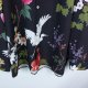Luźna koszula w kwiaty żurawie / 3XL