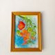 Akwarela w drewnianej ramce 15*20 cm