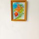Akwarela w drewnianej ramce 15*20 cm