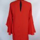 Zara prosta sukienka mini falbany / S