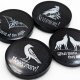 Magnes gotycki z żywicy z wilkami magnet Goth 001