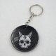 Brelok gotycki z żywicy z czaszką kota brelok_print Goth 002