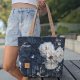 Pikowana duża torba shopper Amazonia