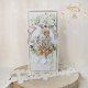 Romantyczna kartka ślubna, pamiątka ślubu "White Roses 1" GOTOWA