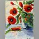 Maki polne Original Akwarela A4