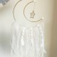Zawieszka na ścianę księżyc | Boho dekoracja ścienna | Makrama