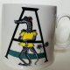 Antropologie mug Florence Balducci for Anthropologie ogromny DESIGNERSKI KUBEK PORCELANOWY