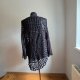 Ażurowy asymetryczny sweter handmade