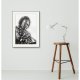 PLAKAT - MILES DAVIS - SERIA IKONY (A3) - wykonany z oryginalnego rysunku, prezent, dla niej niego