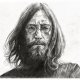 PLAKAT - JOHN LENNON - SERIA IKONY (A3) - wykonany z oryginalnego rysunku, prezent, dla niej niego