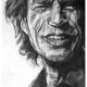 PLAKAT - MICK JAGGER - SERIA IKONY (A3) - wykonany z oryginalnego rysunku, prezent, dla niej niego