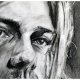 PLAKAT - KURT COBAIN - SERIA IKONY (A3) - wykonany z oryginalnego rysunku, prezent, dla niej niego