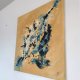 POCZĄTEK I 80x80 cm Akryl na płótnie Duży obraz Abstrakcja do salonu