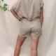 Nietoperz top bluzka - lniany muslin