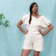 Nietoperz top bluzka - lniany muslin