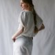 Nietoperz top bluzka - lniany muslin