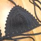 Bikini szydełkowe czarne S