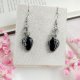 Kolczyki Onyks stal chirurgiczna handmade wirewrapping