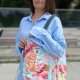 Pikowana torba shopper Kolorowe Małpki