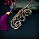 Miedziana zakładka do książki wire wrapping