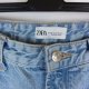 Zara szerokie spodnie jeans dziury / 38