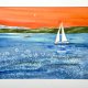 Gorące niebo Chorwacji 30/40cm. Original Akwarela A3
