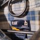 Koszula męska w kratę Caterpillar L/XL logowana 100% bawełna klasyczna zapinana na guziki casual streetwear praca
