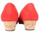 Buty na koturnie vintage peep toe Debenhams czółenka bez palców