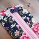 Piórnik organizer wodoodporny w kwiaty handmade OP02