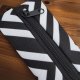 Czarno-biały piórnik etui organizer uniseks handmade OP05