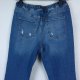 Denim Co. Cuffed Jogger spodnie dżins dziury / S