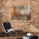 Obraz na płótnie - 100x70 cm - Kwiaty shabby chic (1-0732)