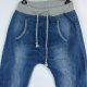 Spodnie jeans joggery ze ściągaczami / 48