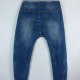 Spodnie jeans joggery ze ściągaczami / 48