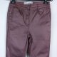 Next skinny high rise skinny woskowane spodnie burgund / 36