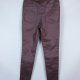 Next skinny high rise skinny woskowane spodnie burgund / 36