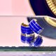 ❁ ❁ eleganckie klipsy w kobalcie ❁ ❁