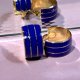 ❁ ❁ eleganckie klipsy w kobalcie ❁ ❁