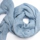 LNIANY szal NIEBIESKI, naturalny SZAL lniany damski handmade PRACOWNIA ZOLLA