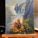 Poranny blask morza, akryl, tekturze, 32*24 cm
