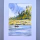 Las, rzeka i rybacy original A4