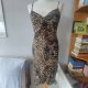 Vintage y2k Sukienka na ramiączkach coquette lolita camisole panterka cętki